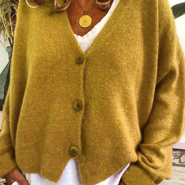Women’s Cozy V-Neck Button Cardigan