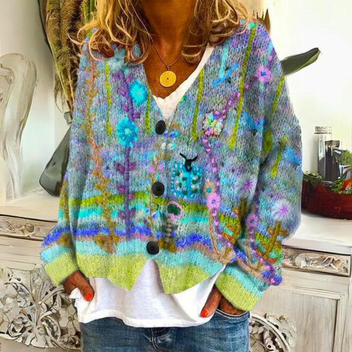 Cozy And Colorful Knitted Sweater