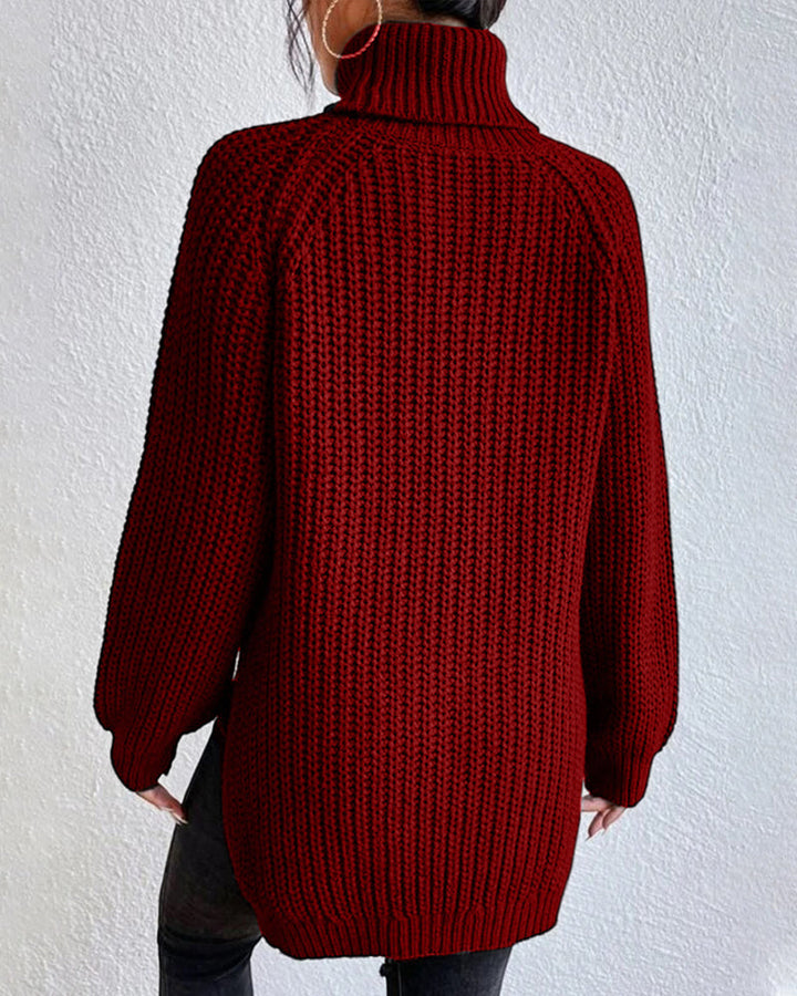 Beatrice | Women’s Winter Ribbed Turtleneck Sweater