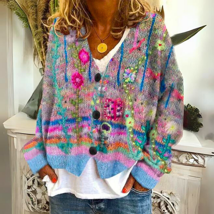 Cozy And Colorful Knitted Sweater