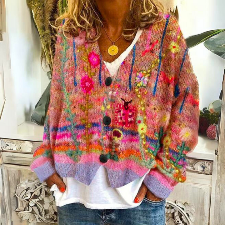 Cozy And Colorful Knitted Sweater