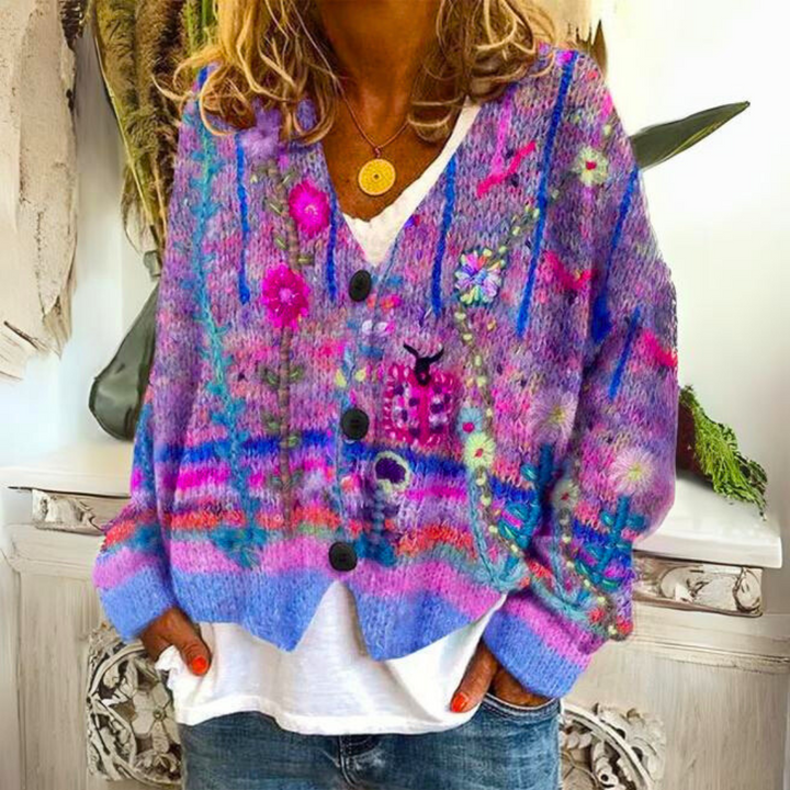 Cozy And Colorful Knitted Sweater