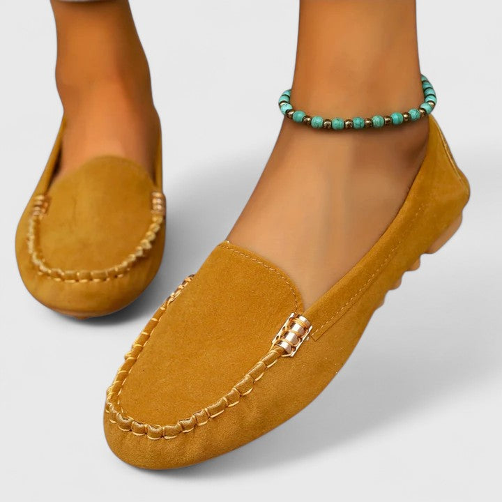 Karlene | Women's Orthopedic Slip-On Loafers with Metal Accents