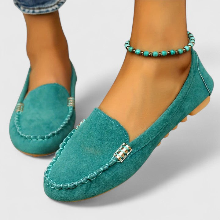 Karlene | Women's Orthopedic Slip-On Loafers with Metal Accents