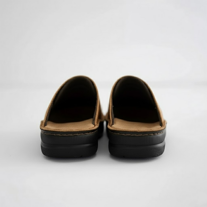 Men’s Orthopedic Leather Slip On Clogs