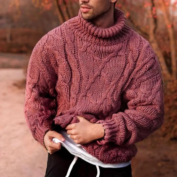 Men’s Chunky High Neck Winter Sweater