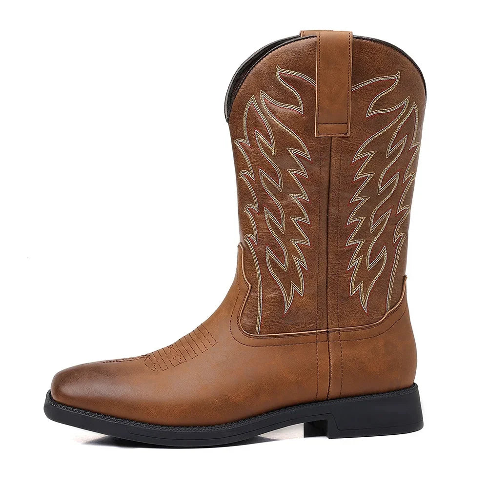 Martin | Western Style Leather Cowboy Boots for Men