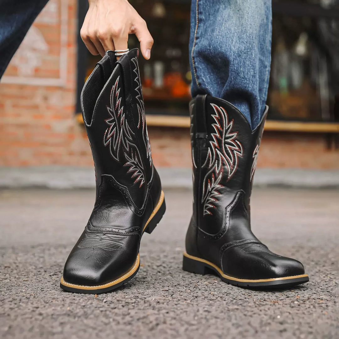 Martin | Western Style Leather Cowboy Boots for Men