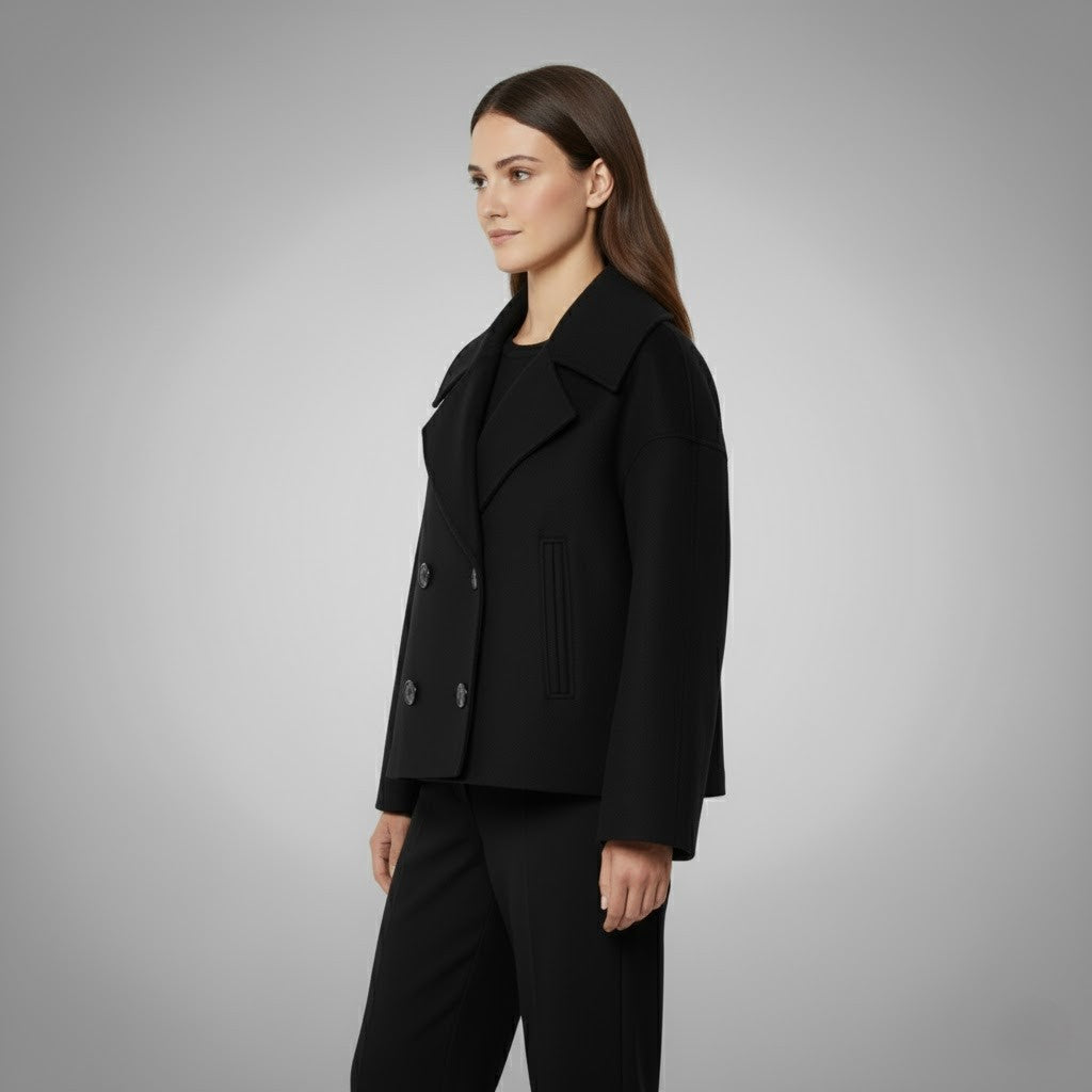 Georgia | Classic Double Button Short Jacket for Women