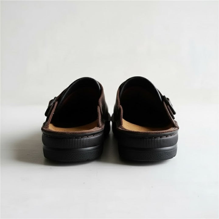 Men’s Orthopedic Leather Slip On Clogs