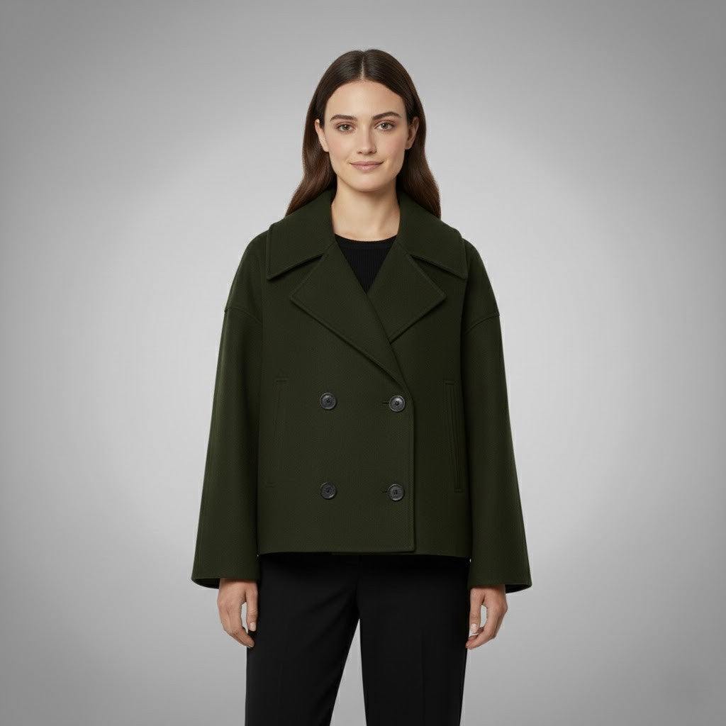 Georgia | Classic Double Button Short Jacket for Women