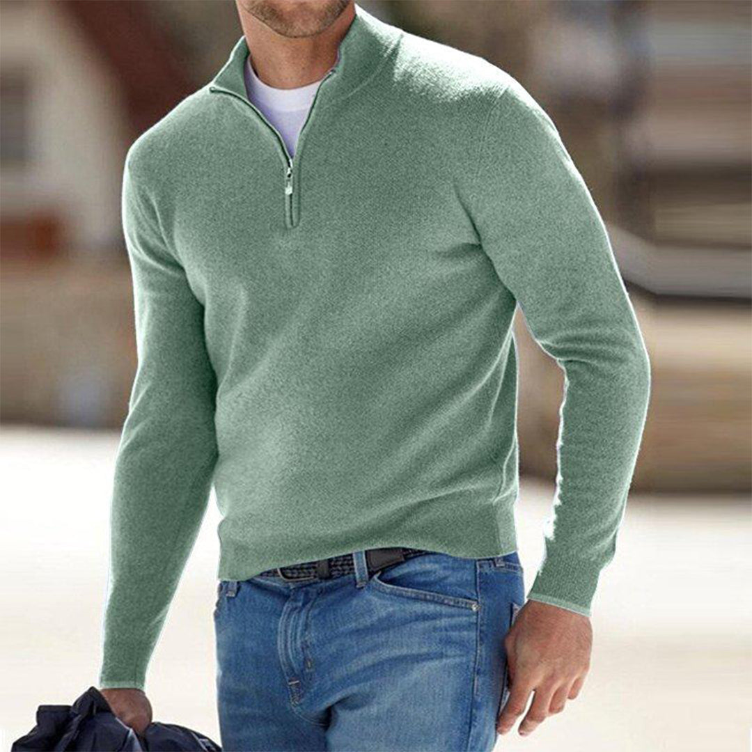 Daniel | Men’s Winter Half-Zip Warm Sweater