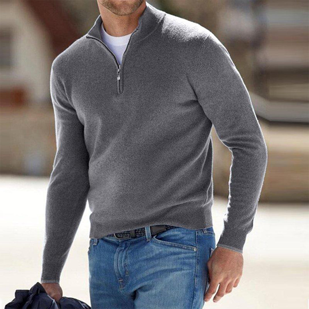 Daniel | Men’s Winter Half-Zip Warm Sweater