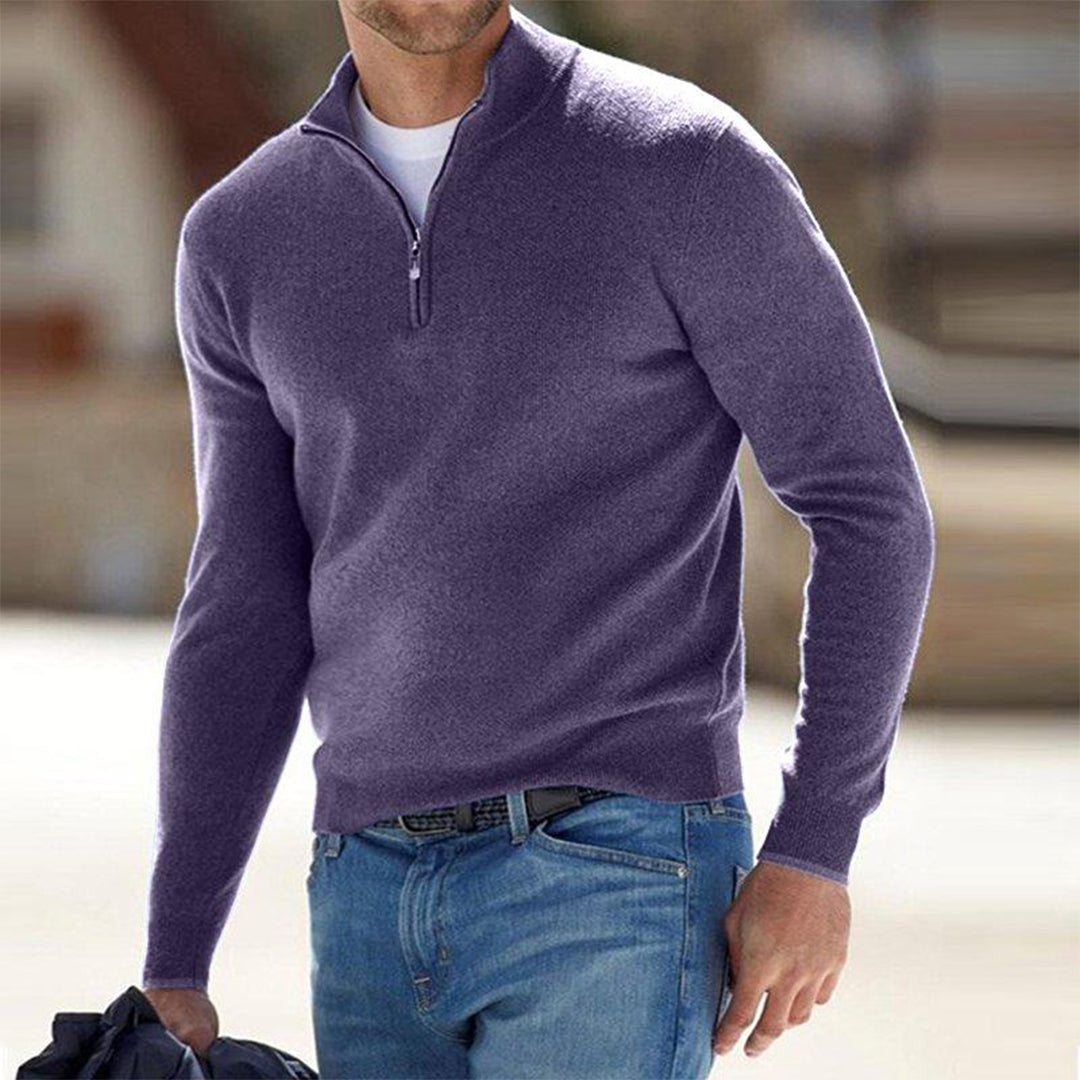 Daniel | Men’s Winter Half-Zip Warm Sweater
