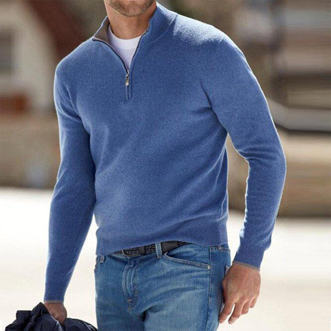 Daniel | Men’s Winter Half-Zip Warm Sweater