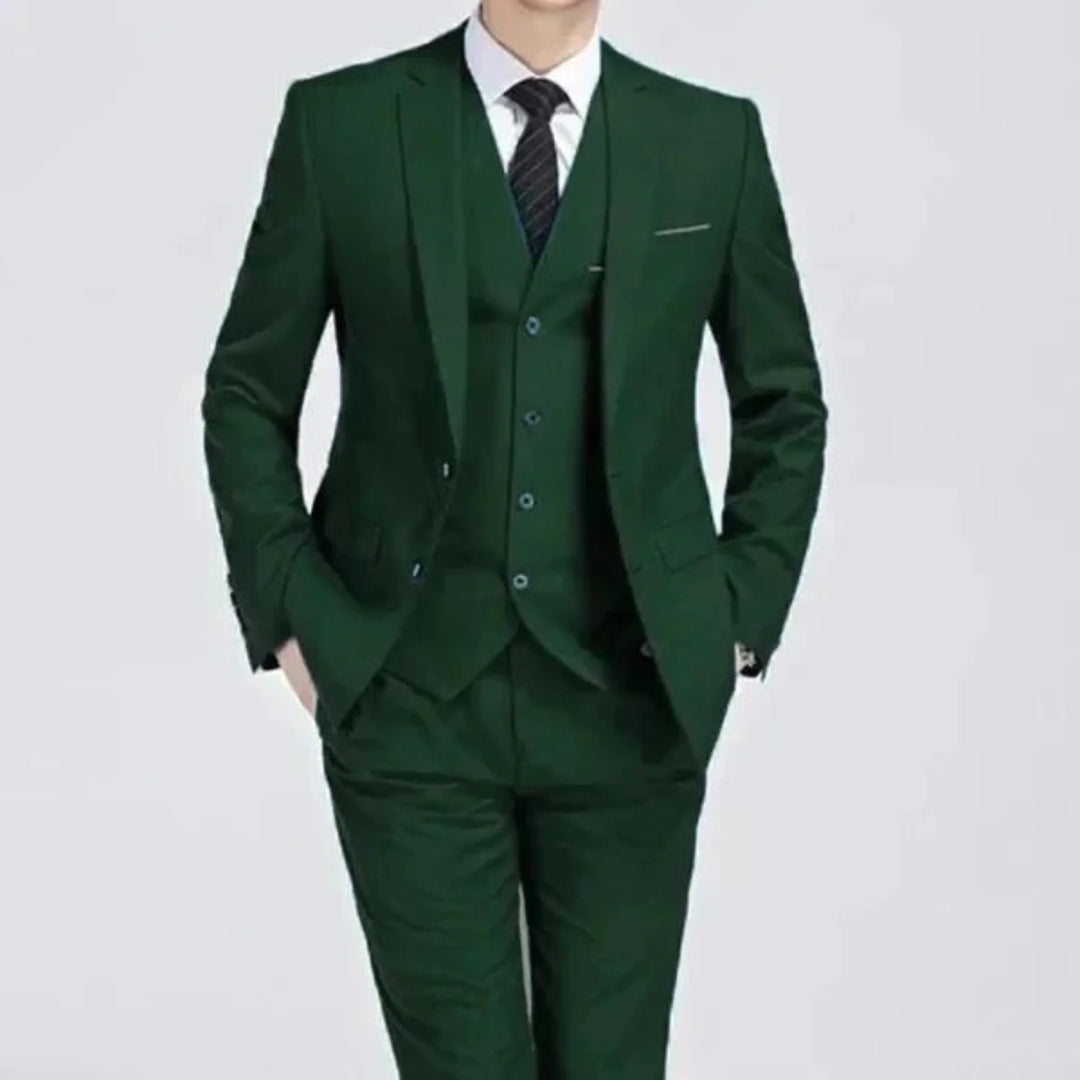 Dante | Men's Slim-Fit 3-Piece Suit with Two-Button Blazer