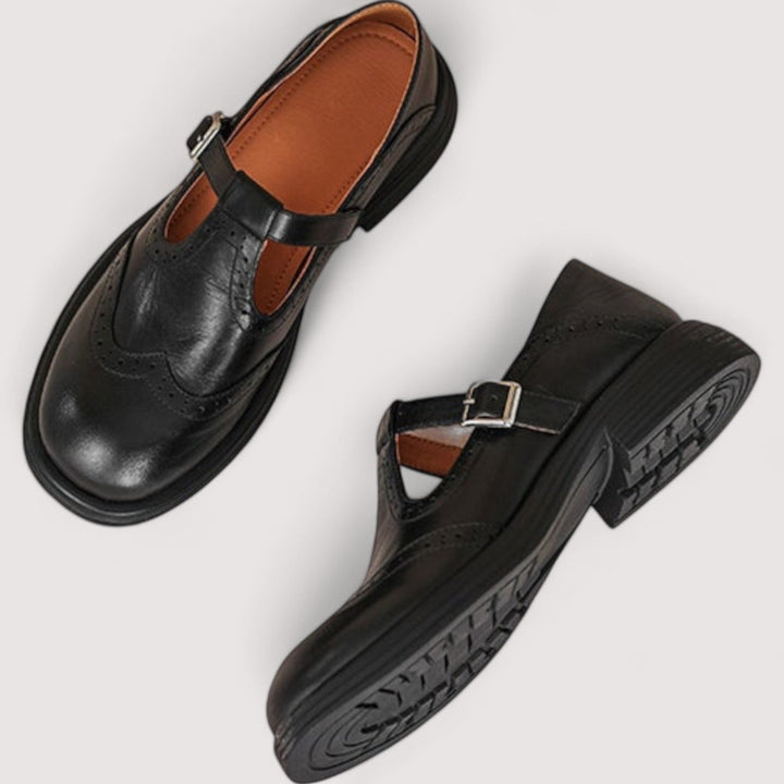 Elegant Leather Mary Jane Shoes