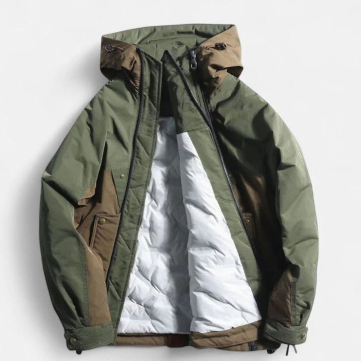 Men's Arden Hooded Quilted Zip-Front Anorak Jacket