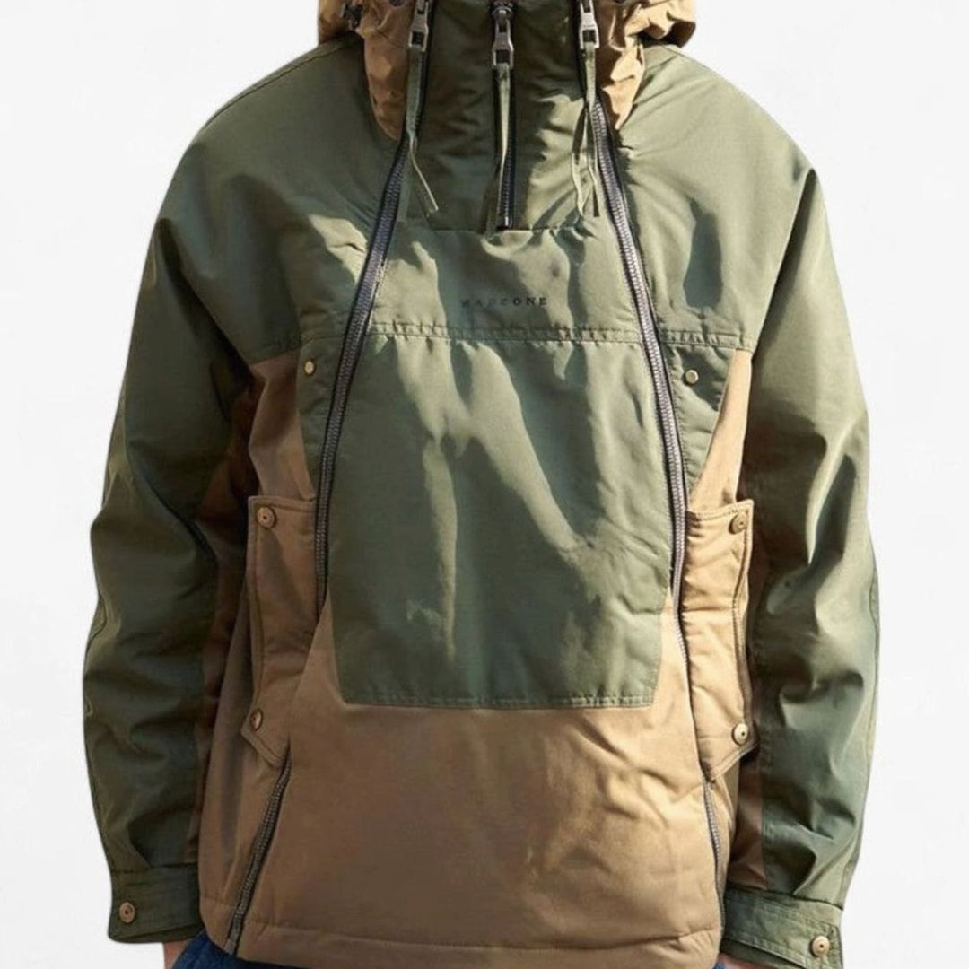 Men's Arden Hooded Quilted Zip-Front Anorak Jacket