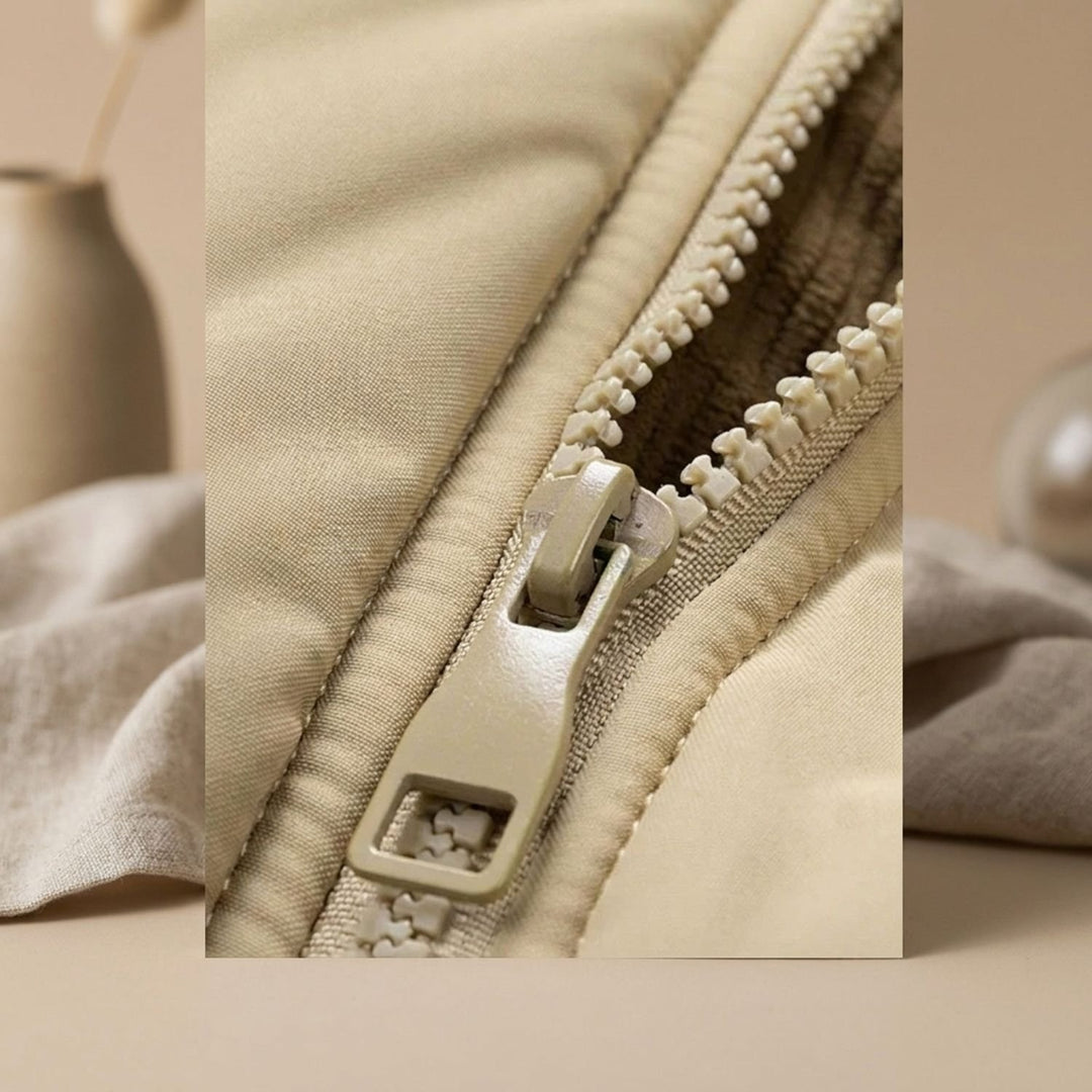 Men's Corduroy-Trim Hooded Quilted Puffer Coat