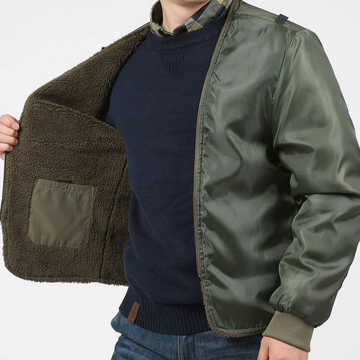 Men's Hooded Multi-Pocket Water-Resistant Lined Parka
