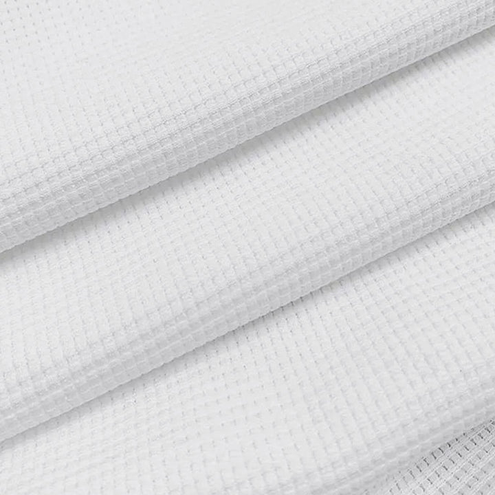 Men's Long-Sleeve Waffle-Knit Polo Shirt