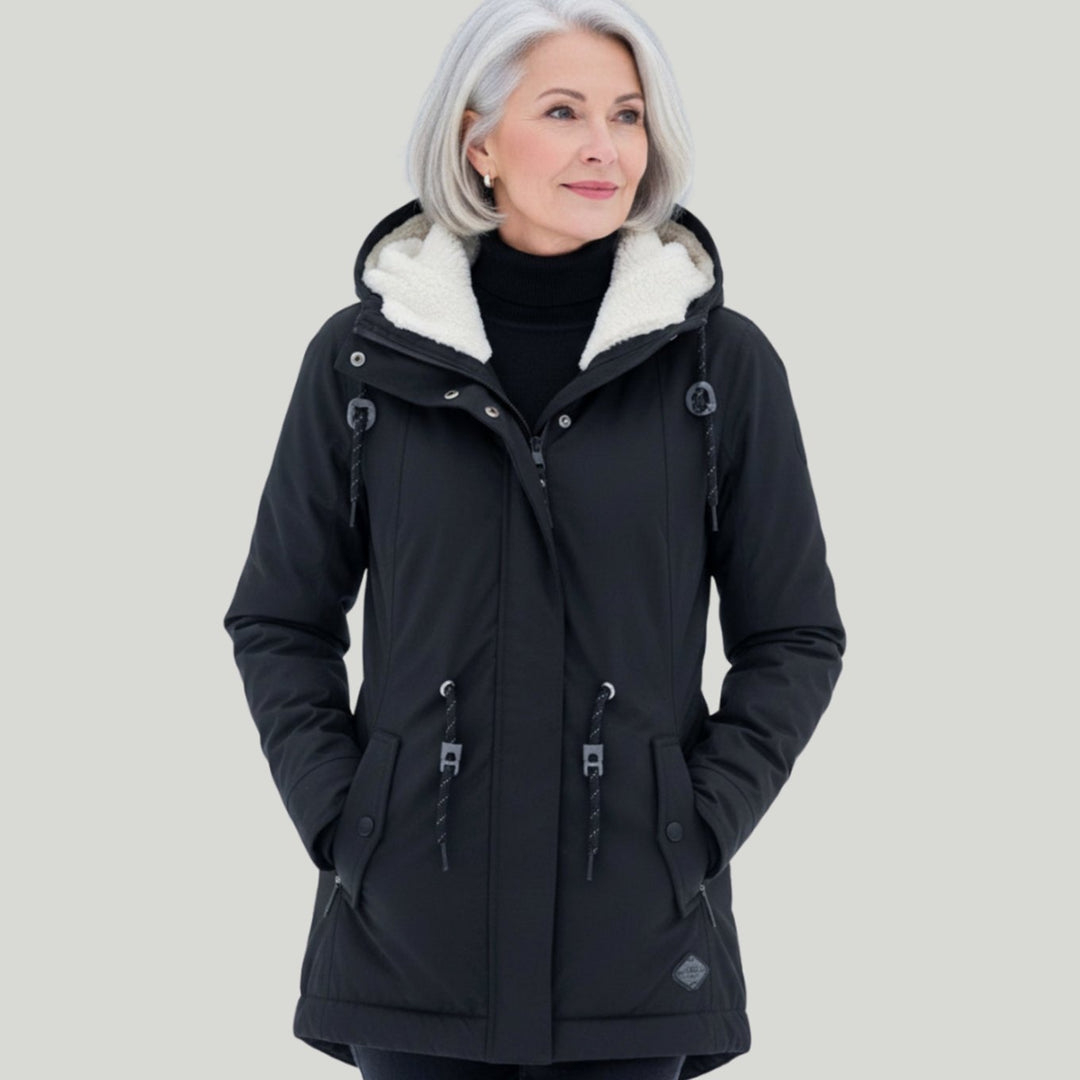 Men's Sherpa-Lined Hooded Winter Parka Jacket