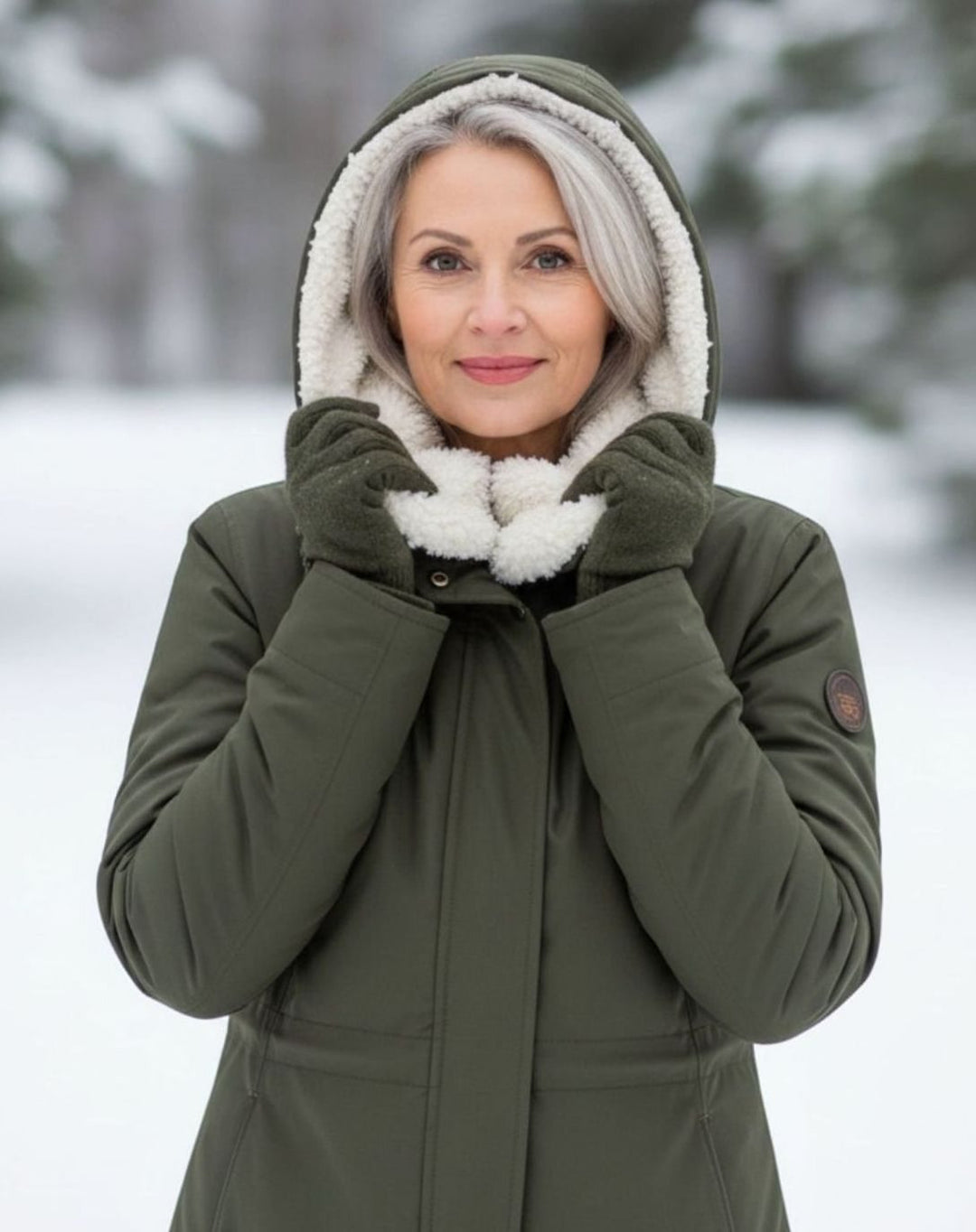 Men's Sherpa-Lined Hooded Winter Parka Jacket