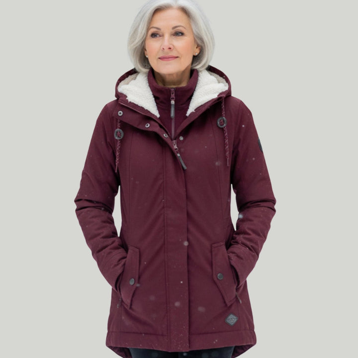 Men's Sherpa-Lined Hooded Winter Parka Jacket