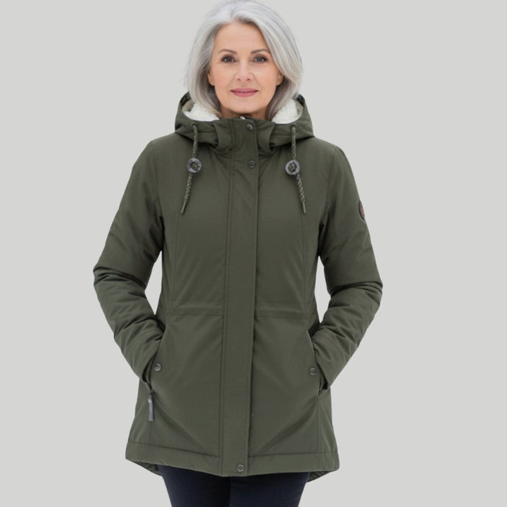 Men's Sherpa-Lined Hooded Winter Parka Jacket