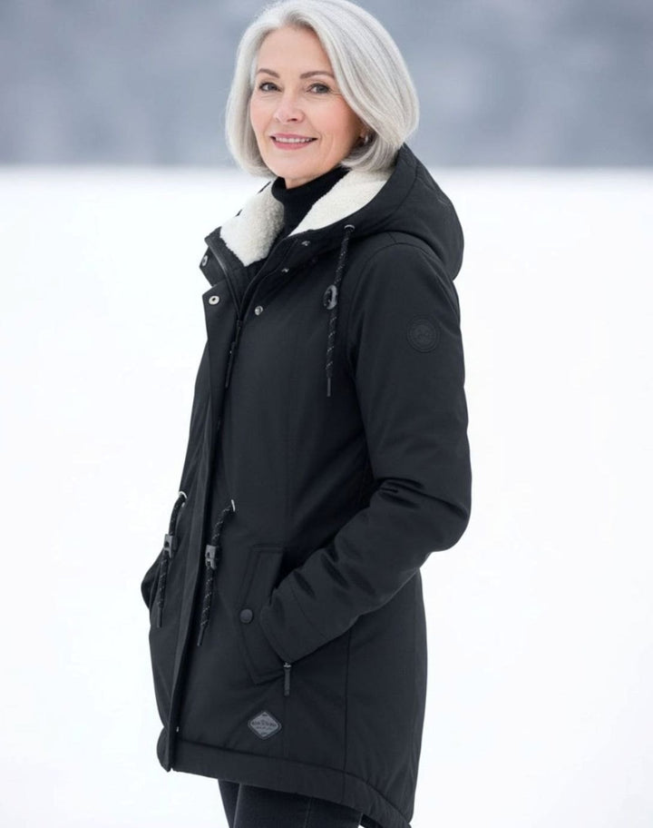 Men's Sherpa-Lined Hooded Winter Parka Jacket