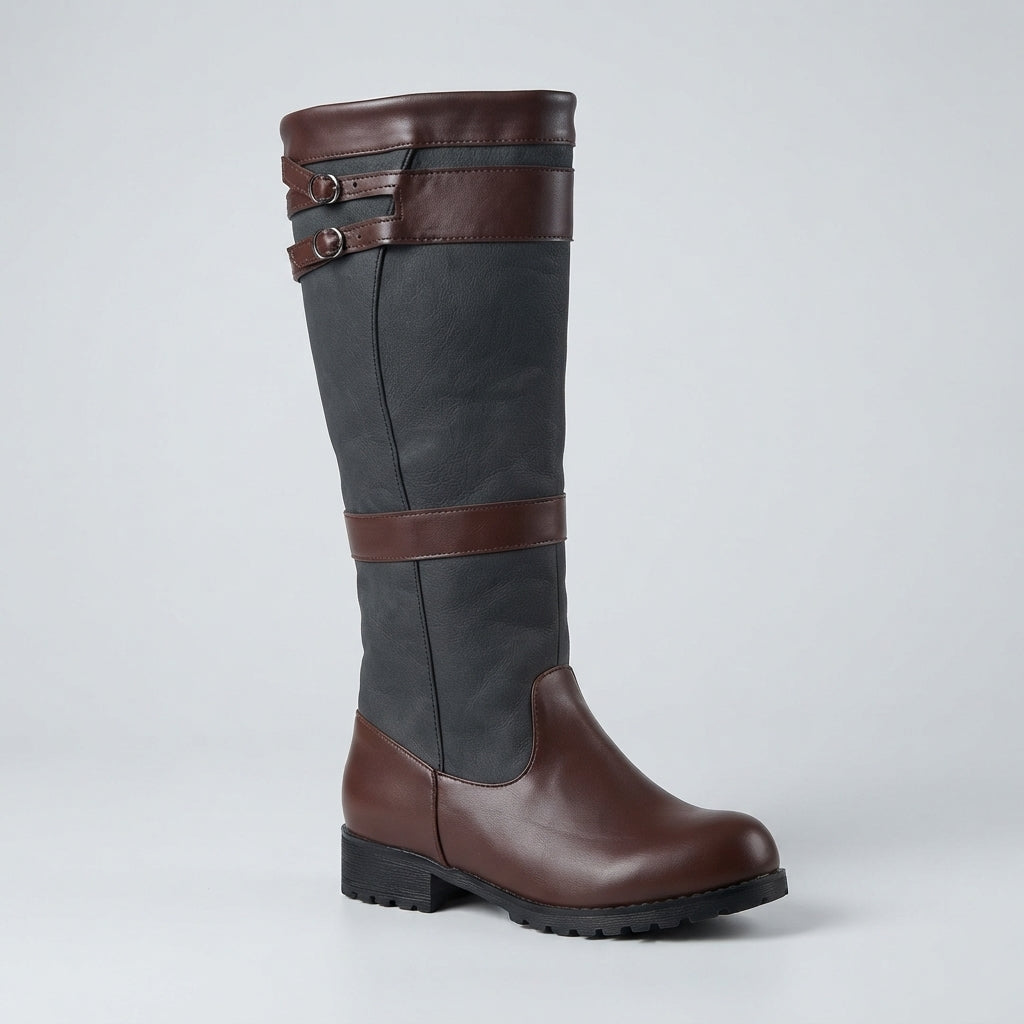 Penelope | Women's Waterproof Boots Knee High Pull-On Leather
