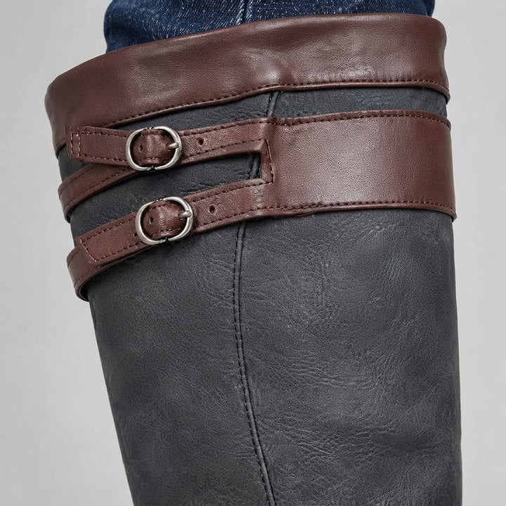Penelope | Women's Waterproof Boots Knee High Pull-On Leather