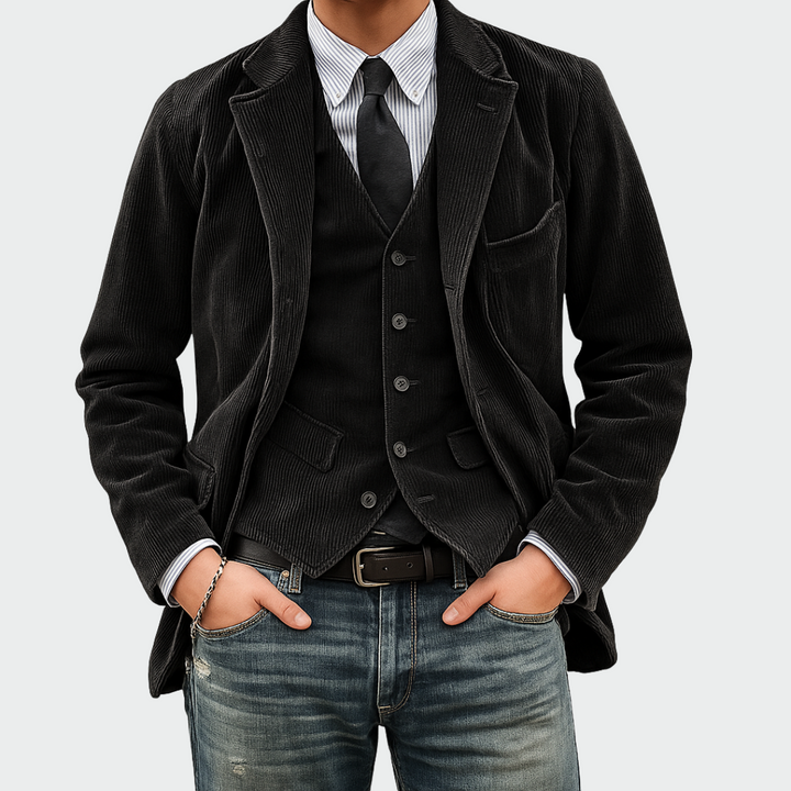 Elegant Blazer And Vest Set