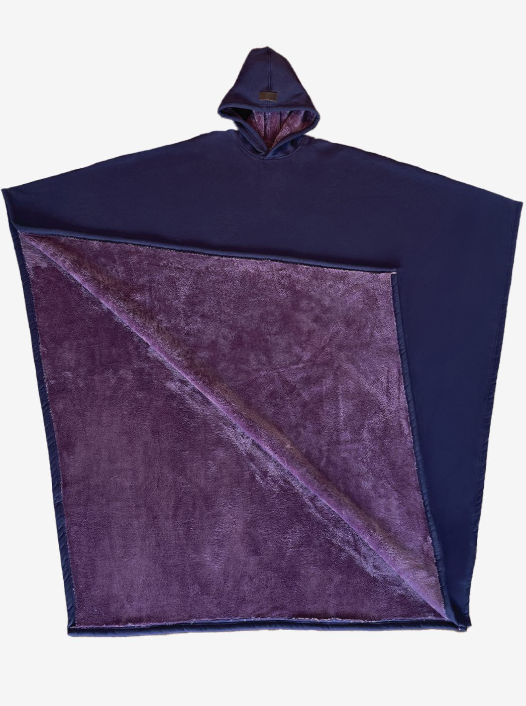 Unisex Hooded Fleece Poncho Oversized Lightweight Cape - Arcane