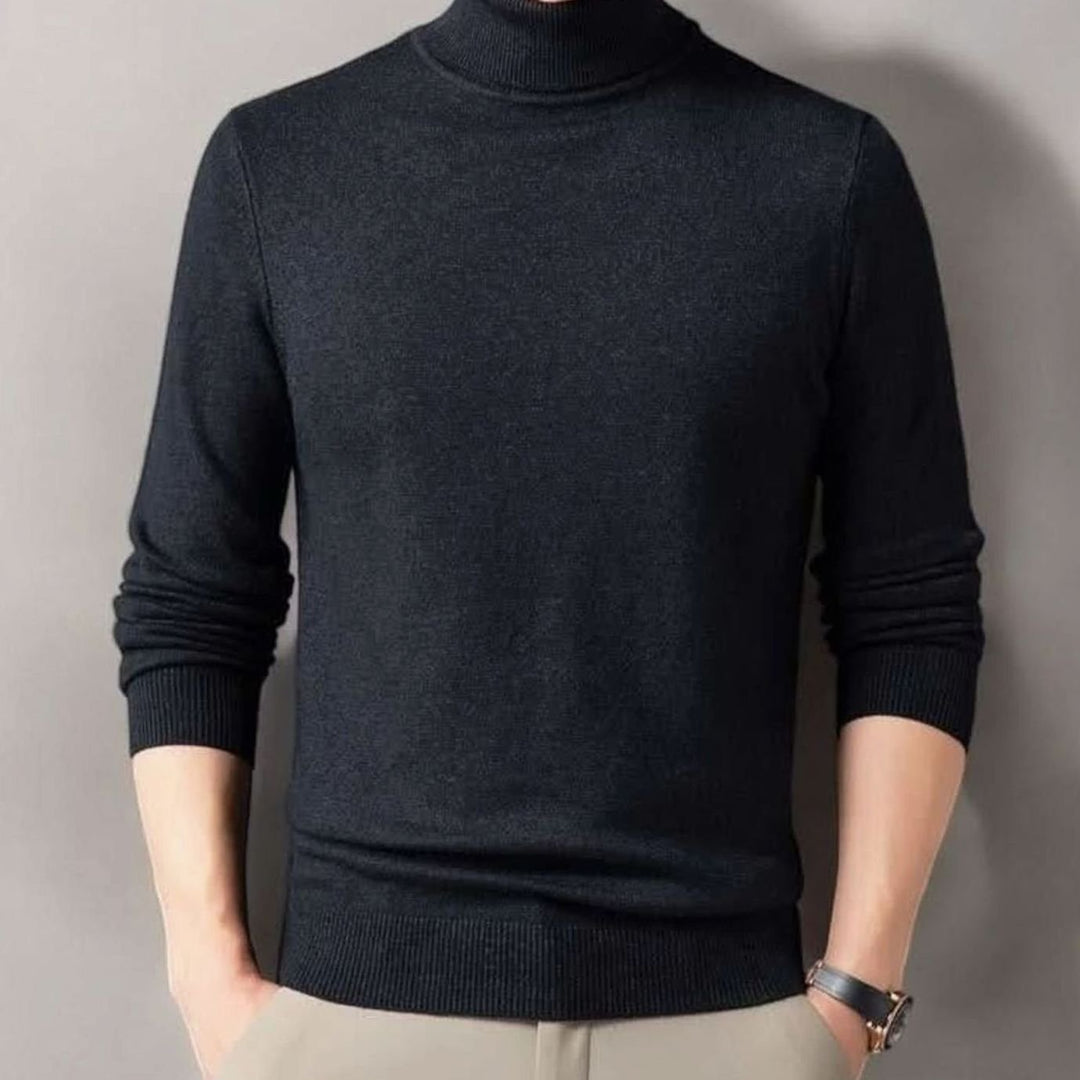 Women's Cashmere-Blend Ribbed Turtleneck Sweater
