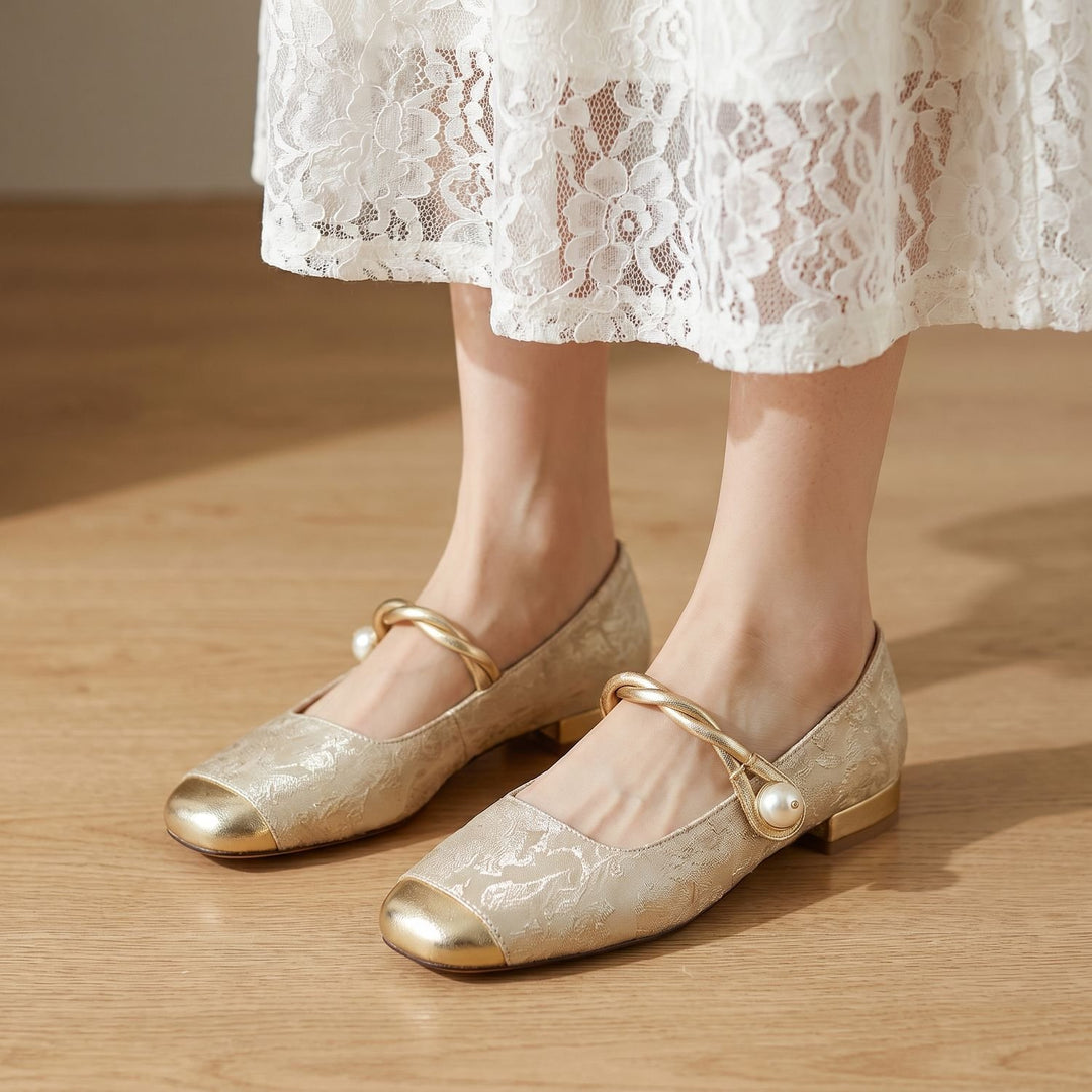 Women's Cushioned Mary Jane Low-Heel Shoes