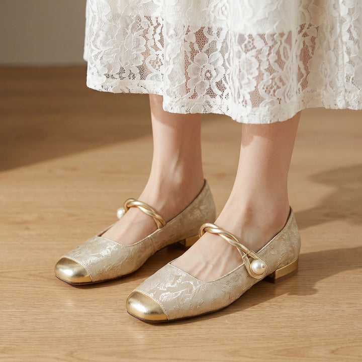 Women's Cushioned Mary Jane Low-Heel Shoes