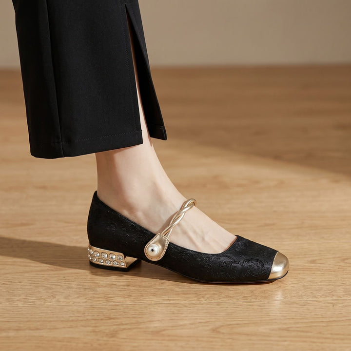 Women's Cushioned Mary Jane Low-Heel Shoes