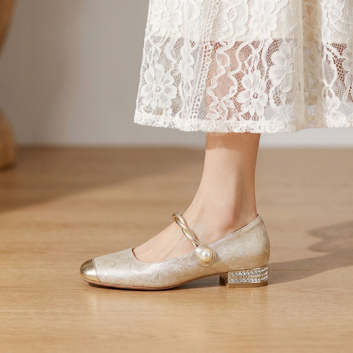 Women's Cushioned Mary Jane Low-Heel Shoes