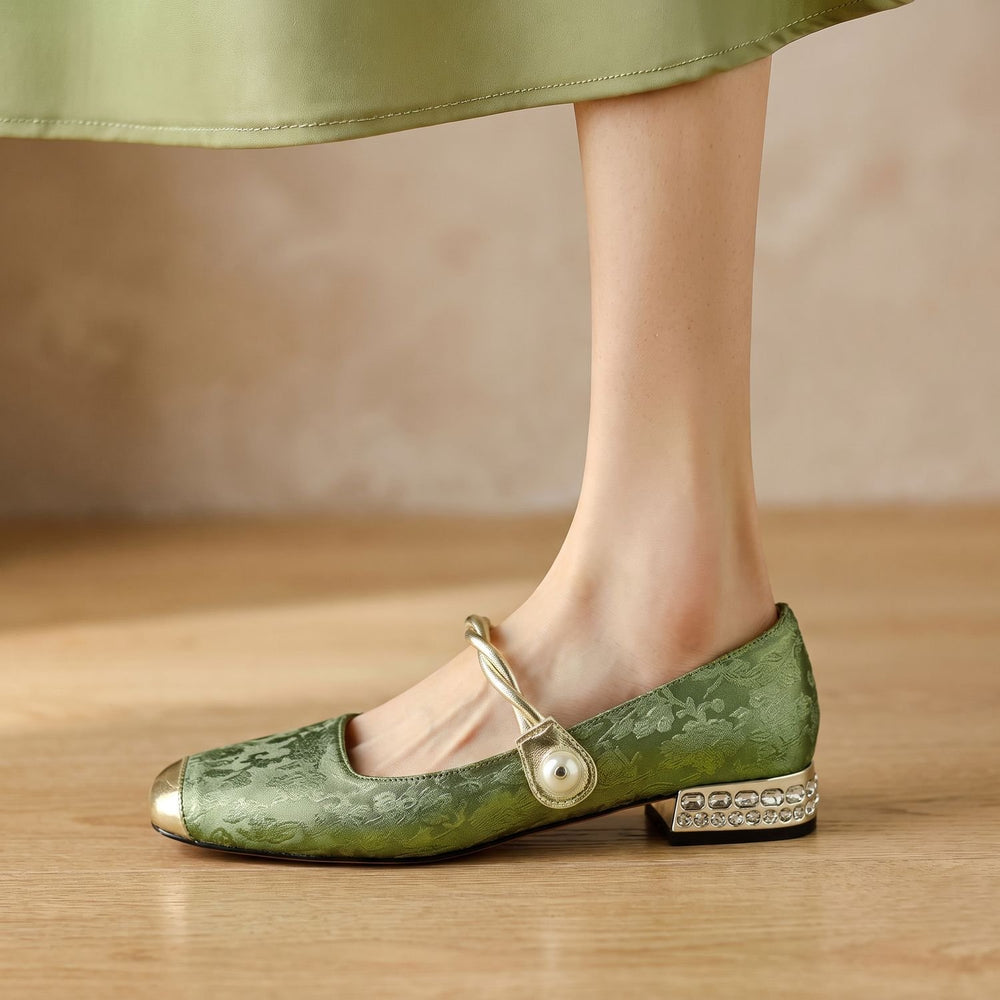 Women's Cushioned Mary Jane Low-Heel Shoes