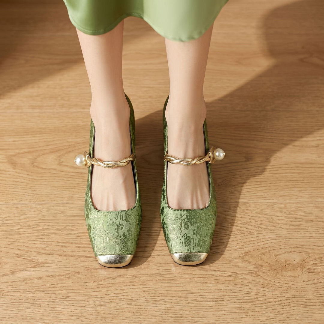 Women's Cushioned Mary Jane Low-Heel Shoes