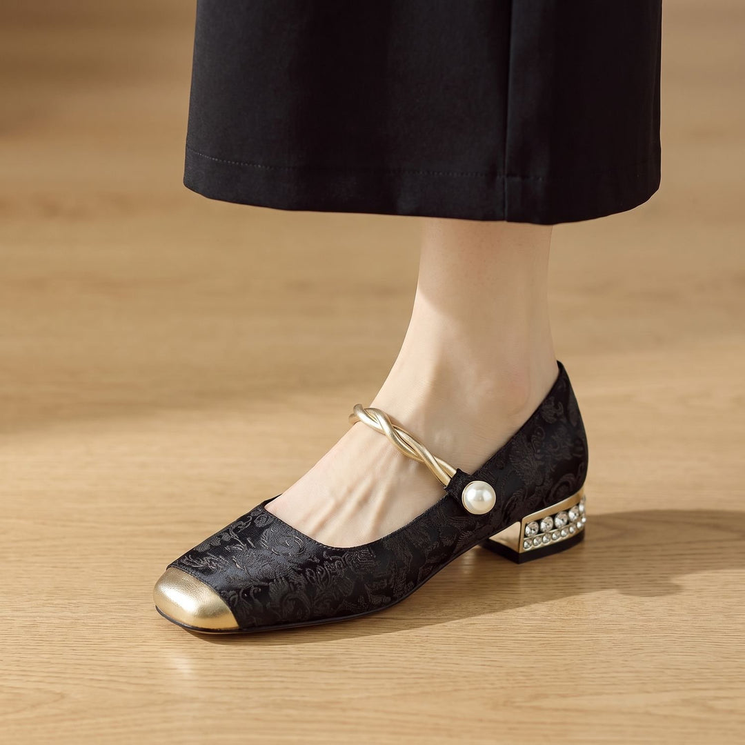 Women's Cushioned Mary Jane Low-Heel Shoes