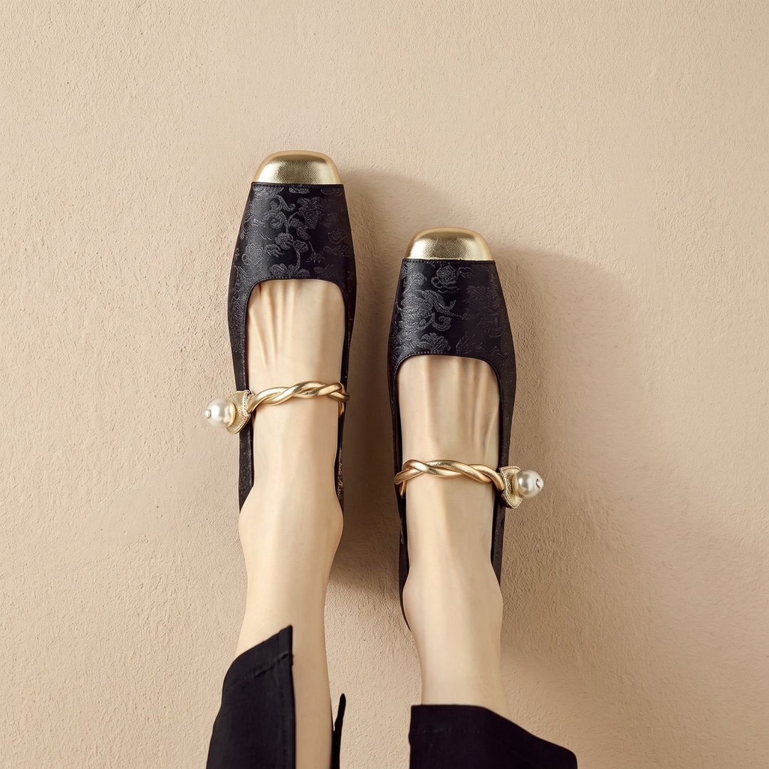 Women's Cushioned Mary Jane Low-Heel Shoes