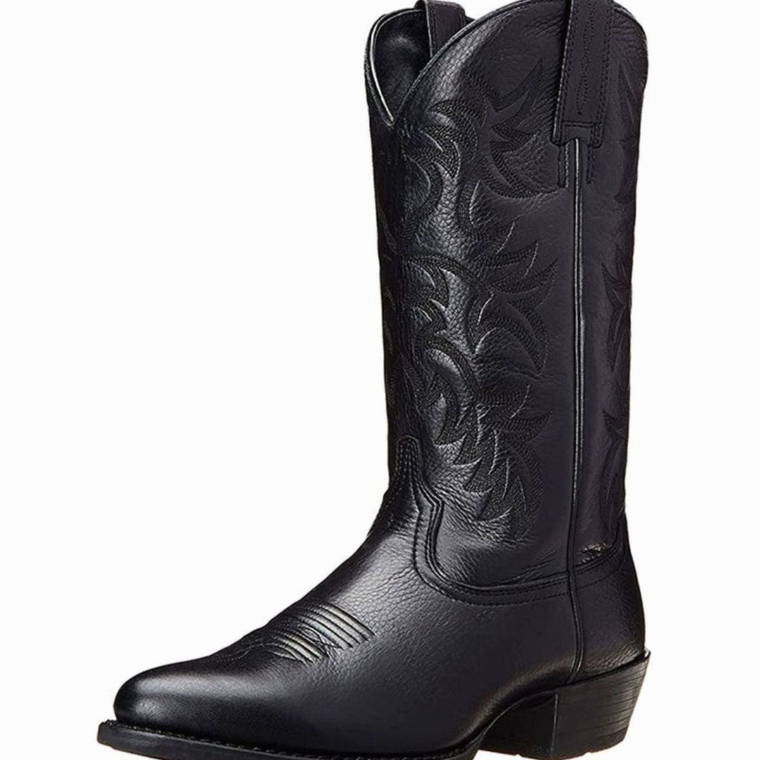 Women's Embroidered Mid-Calf Western Cowboy Boots