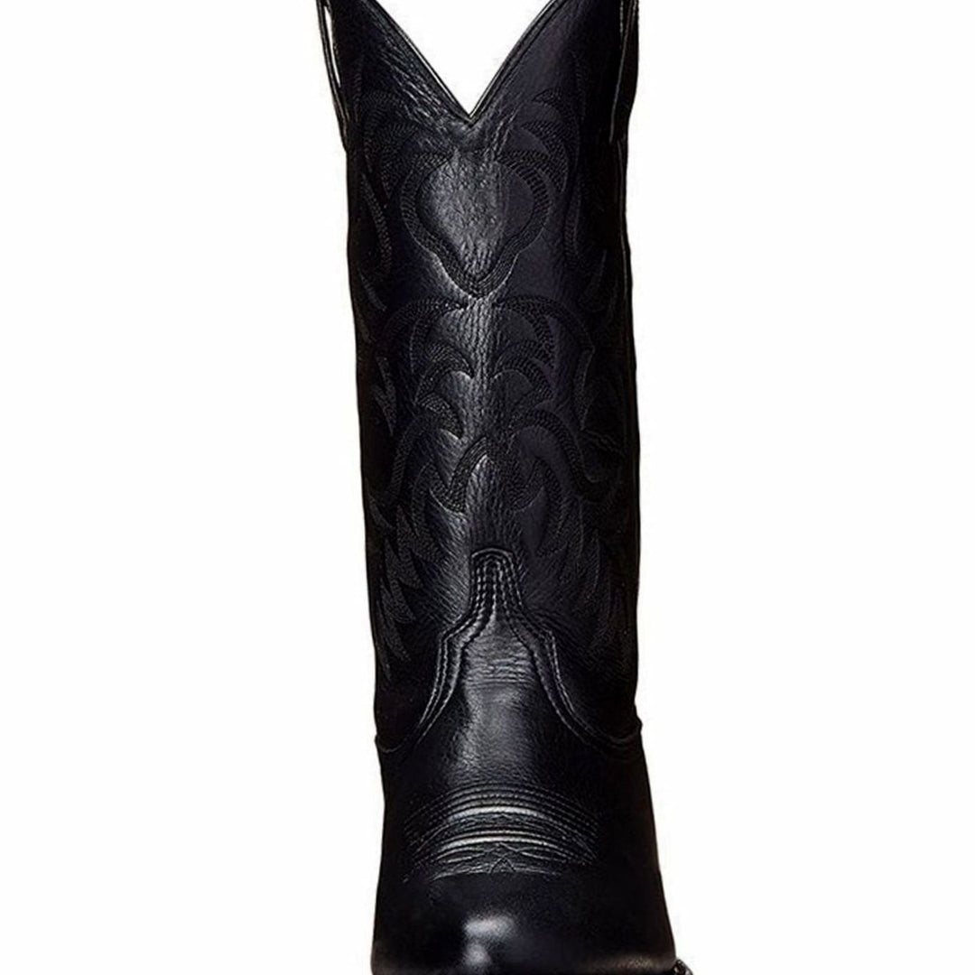 Women's Embroidered Mid-Calf Western Cowboy Boots