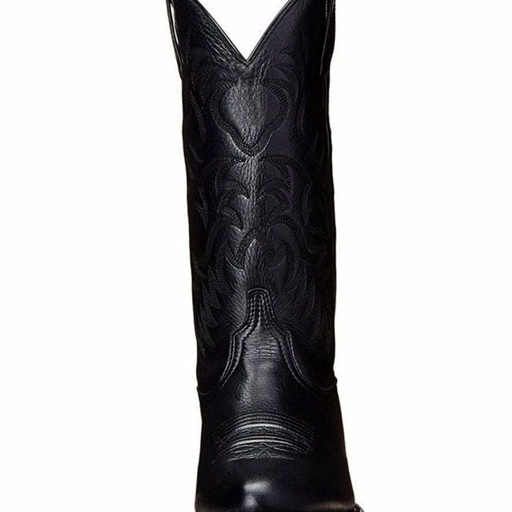 Women's Embroidered Mid-Calf Western Cowboy Boots