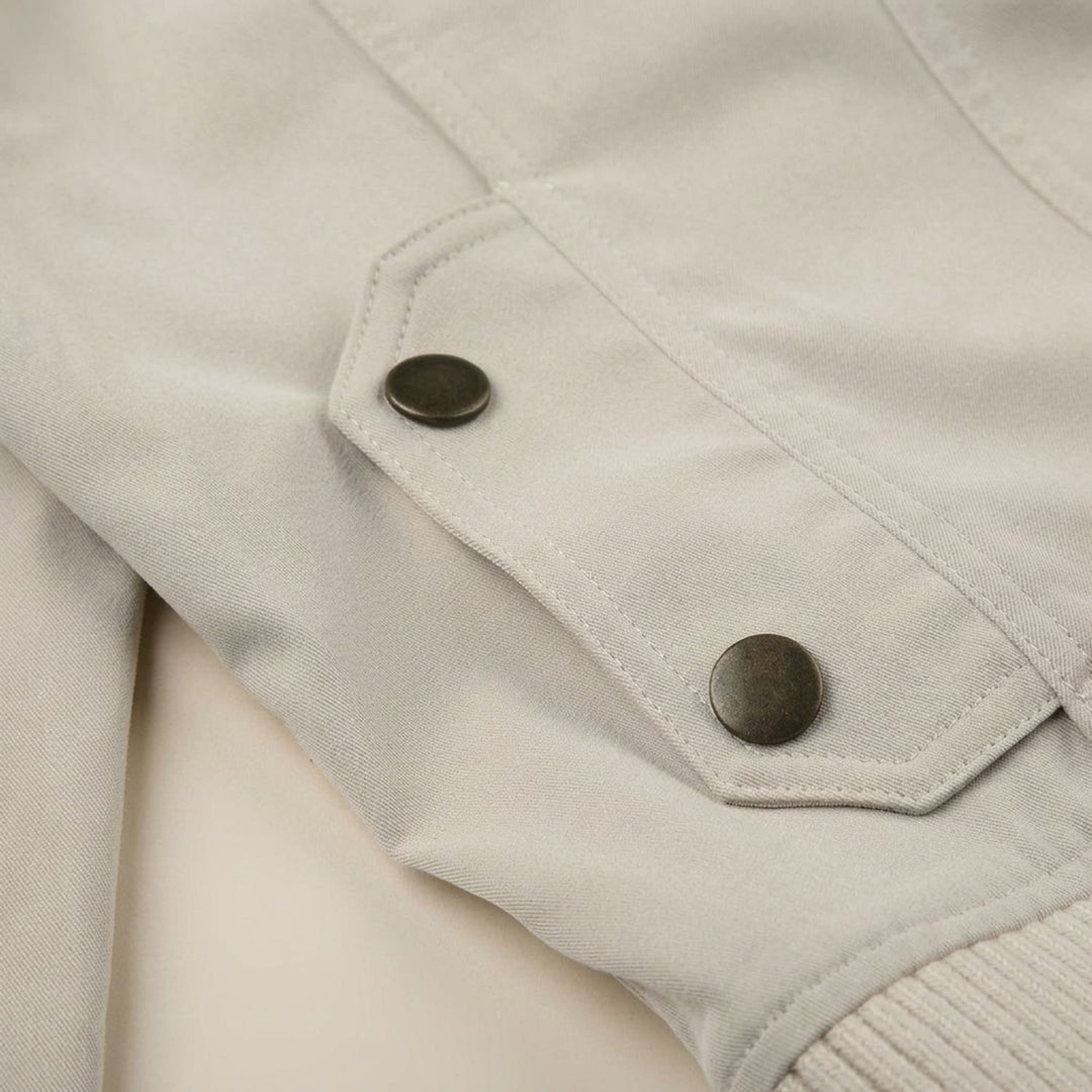 Women's Fitted Cropped Zip-Up Jacket Long Sleeve Sporty