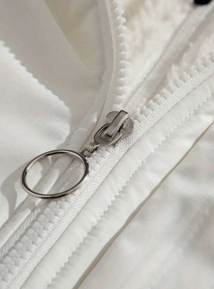 Women's Fleece-Lined Hooded Puffer Zip-Up Winter Jacket