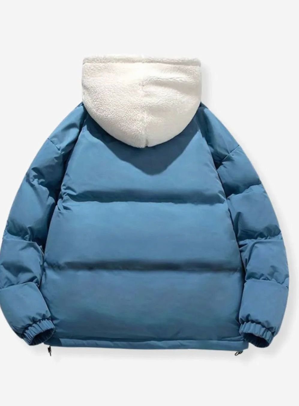 Women's Fleece-Lined Hooded Puffer Zip-Up Winter Jacket